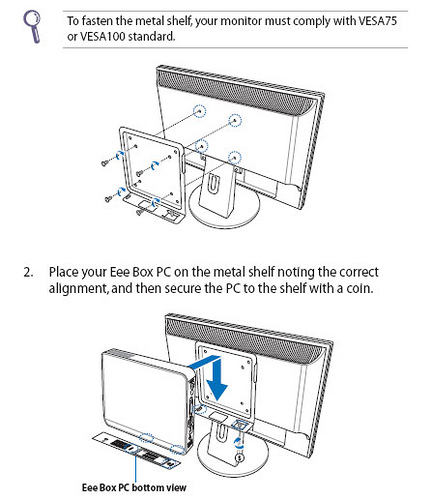 VESA mount for eeebox